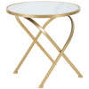 Mauro Ferretti Tavolino Glam Mat Ø 50,5x50 cm oro