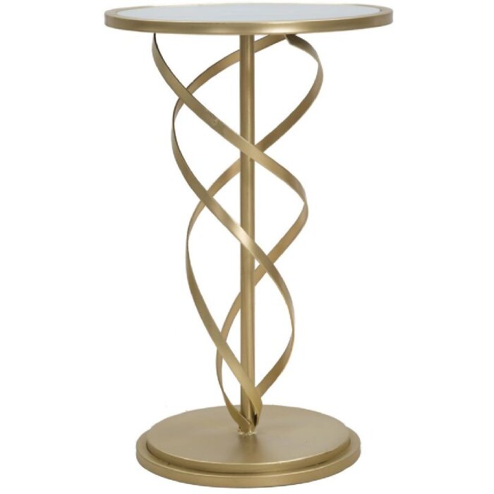 Mauro Ferretti tavolino Glam Spiral Ø 38x61,5 cm oro