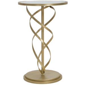 Mauro Ferretti tavolino Glam Spiral Ø 38x61,5 cm oro