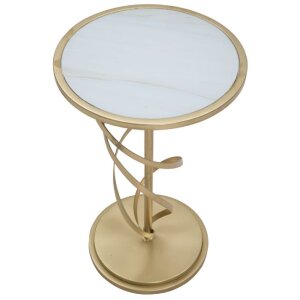 Mauro Ferretti tavolino Glam Spiral Ø 38x61,5 cm oro