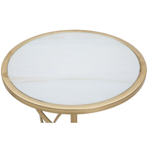 Mauro Ferretti tavolino Glam Spiral Ø 38x61,5 cm oro