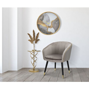 Mauro Ferretti tavolino Glam Spiral Ø 38x61,5 cm oro