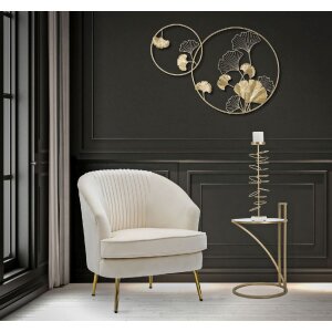 Mauro Ferretti tavolino Glam Sofy Ø 38x61 cm oro