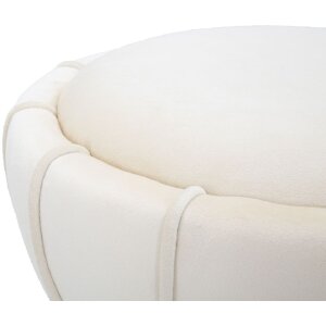 Mauro Ferretti Sgabello Flower Ø 40x44 cm crema oro