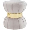 Mauro Ferretti Sgabello Flower Ø 40x44 cm grigio oro
