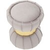 Mauro Ferretti Sgabello Flower Ø 40x44 cm grigio oro