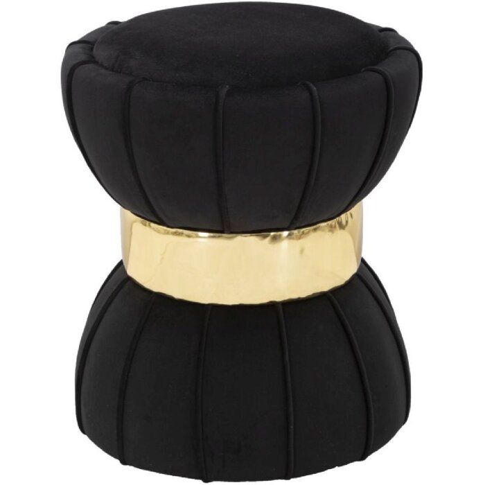 Mauro Ferretti Sgabello Flower Ø 40x44 cm oro nero