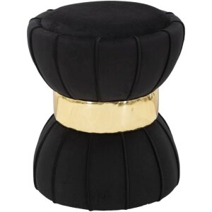 Mauro Ferretti Sgabello Flower Ø 40x44 cm oro nero
