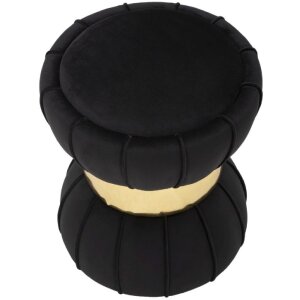 Mauro Ferretti Sgabello Flower Ø 40x44 cm oro nero