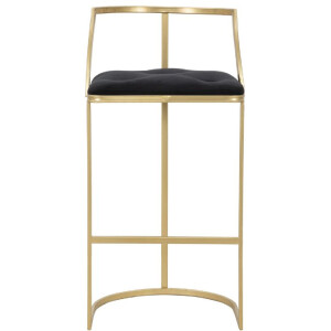 Mauro Ferretti sgabello Istanbul Ø 45x90 cm oro nero