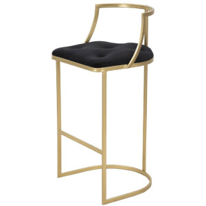 Mauro Ferretti sgabello Istanbul Ø 45x90 cm oro nero