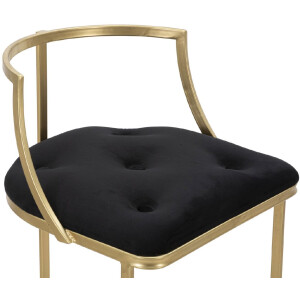 Mauro Ferretti sgabello Istanbul Ø 45x90 cm oro nero