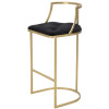 Mauro Ferretti sgabello Istanbul Ø 45x90 cm oro nero