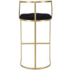 Mauro Ferretti sgabello Istanbul Ø 45x90 cm oro nero