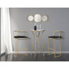 Mauro Ferretti sgabello Istanbul Ø 45x90 cm oro nero