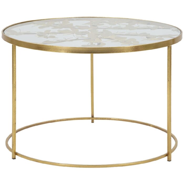 Mauro Ferretti tavolino farfalle Ø 60x40,5 cm oro