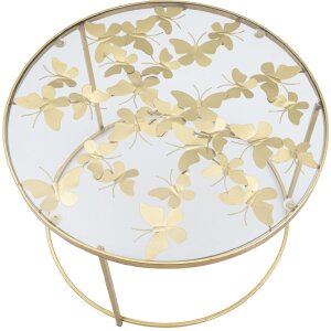 Mauro Ferretti tavolino farfalle Ø 60x40,5 cm oro
