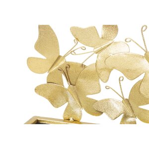 Mauro Ferretti mensola a muro farfalle set di 2 43x19,2x16,5 cm oro