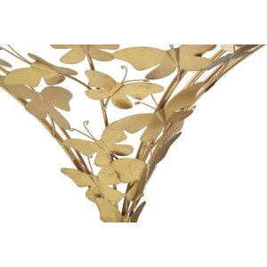 Mauro Ferretti comodino a parete farfalle 44,5x24,5x34,5 cm oro