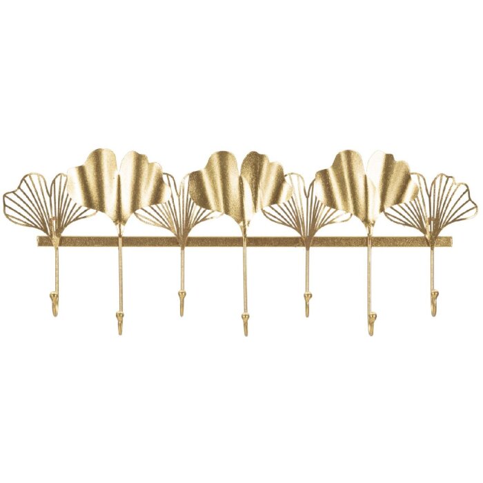 Mauro Ferretti appendiabiti da parete 7 ante 66,2x6x26,3 cm oro