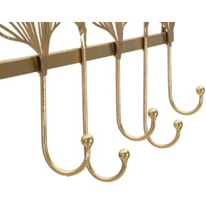 Mauro Ferretti appendiabiti da parete 7 ante 66,2x6x26,3 cm oro