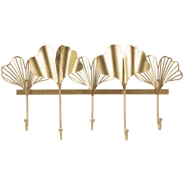 Mauro Ferretti appendiabiti da parete 5 ante 49,5x6x26,3 cm oro