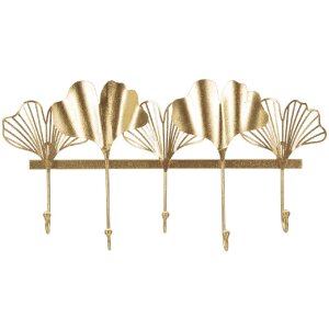 Mauro Ferretti appendiabiti da parete 5 ante 49,5x6x26,3 cm oro