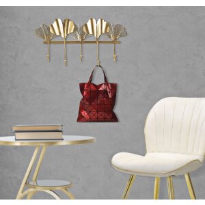 Mauro Ferretti appendiabiti da parete 5 ante 49,5x6x26,3 cm oro