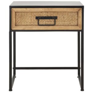 Mauro Ferretti comodino Hanoi 45x40x51,5 cm nero marrone