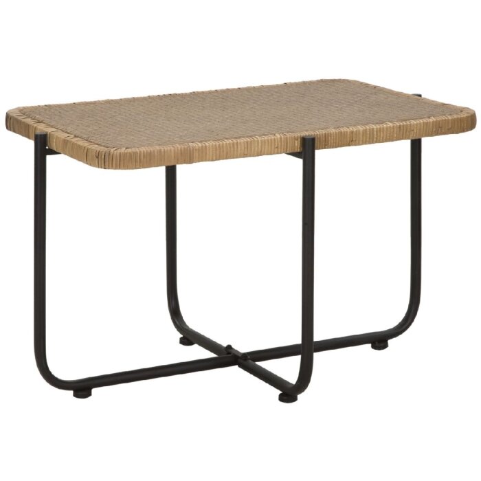 Mauro Ferretti tavolino Cebu 75x55x46,5 cm nero marrone