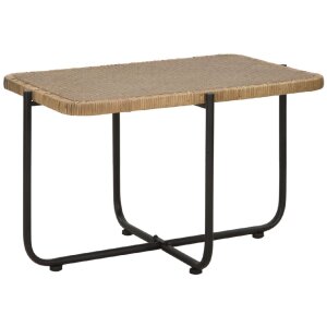Mauro Ferretti tavolino Cebu 75x55x46,5 cm nero marrone
