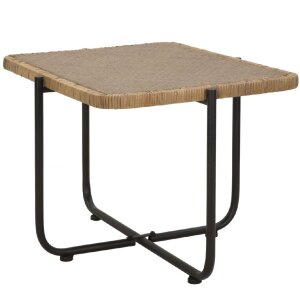 Mauro Ferretti tavolino Cebu 75x55x46,5 cm nero marrone