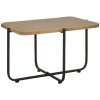 Mauro Ferretti tavolino Cebu 75x55x46,5 cm nero marrone