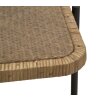 Mauro Ferretti tavolino Cebu 75x55x46,5 cm nero marrone