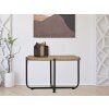 Mauro Ferretti tavolino Cebu 75x55x46,5 cm nero marrone