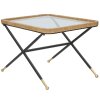 Mauro Ferretti Tavolino Saint Barth 70x50x45 cm nero marrone