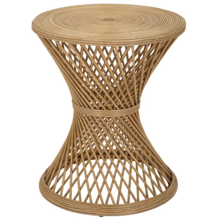 Tavolino Mauro Ferretti in rattan Ø 48x56 cm naturale