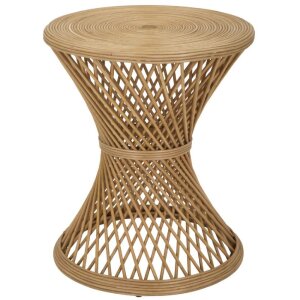 Tavolino Mauro Ferretti in rattan Ø 48x56 cm naturale