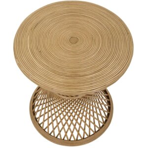 Tavolino Mauro Ferretti in rattan Ø 48x56 cm naturale