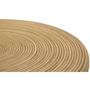 Tavolino Mauro Ferretti in rattan Ø 48x56 cm naturale