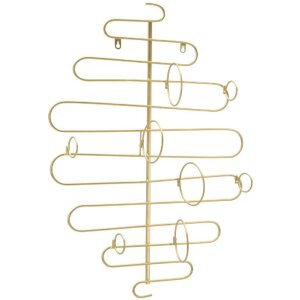 Mauro Ferretti portabottiglie da parete Alid 53x13x72 cm oro per 4 bottiglie