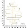 Mauro Ferretti portabottiglie da parete Alid 53x13x72 cm oro per 4 bottiglie
