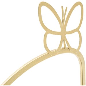 Mauro Ferretti staffa da parete butterfly set 2 pezzi 41,5x18x21 cm oro