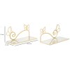 Mauro Ferretti staffa da parete butterfly set 2 pezzi 41,5x18x21 cm oro