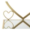 Mauro Ferretti console da parete set di cuori 2 pezzi 41,5x18x21 cm oro