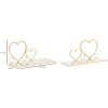 Mauro Ferretti console da parete set di cuori 2 pezzi 41,5x18x21 cm oro