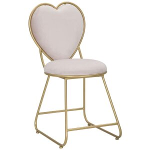 Mauro Ferretti sedia cuore 37x47x80 cm oro rosa