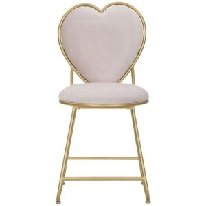 Mauro Ferretti sedia cuore 37x47x80 cm oro rosa