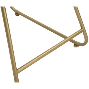 Mauro Ferretti sedia cuore 37x47x80 cm oro rosa