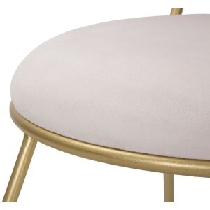 Mauro Ferretti sedia cuore 37x47x80 cm oro rosa
